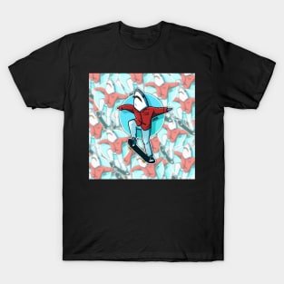 Skate Shark Pattern T-Shirt